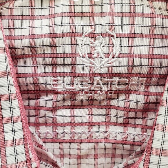 Bugatchi UOMO Button Up Plaid Men's Dress Shirt - Picture 3 of 8
